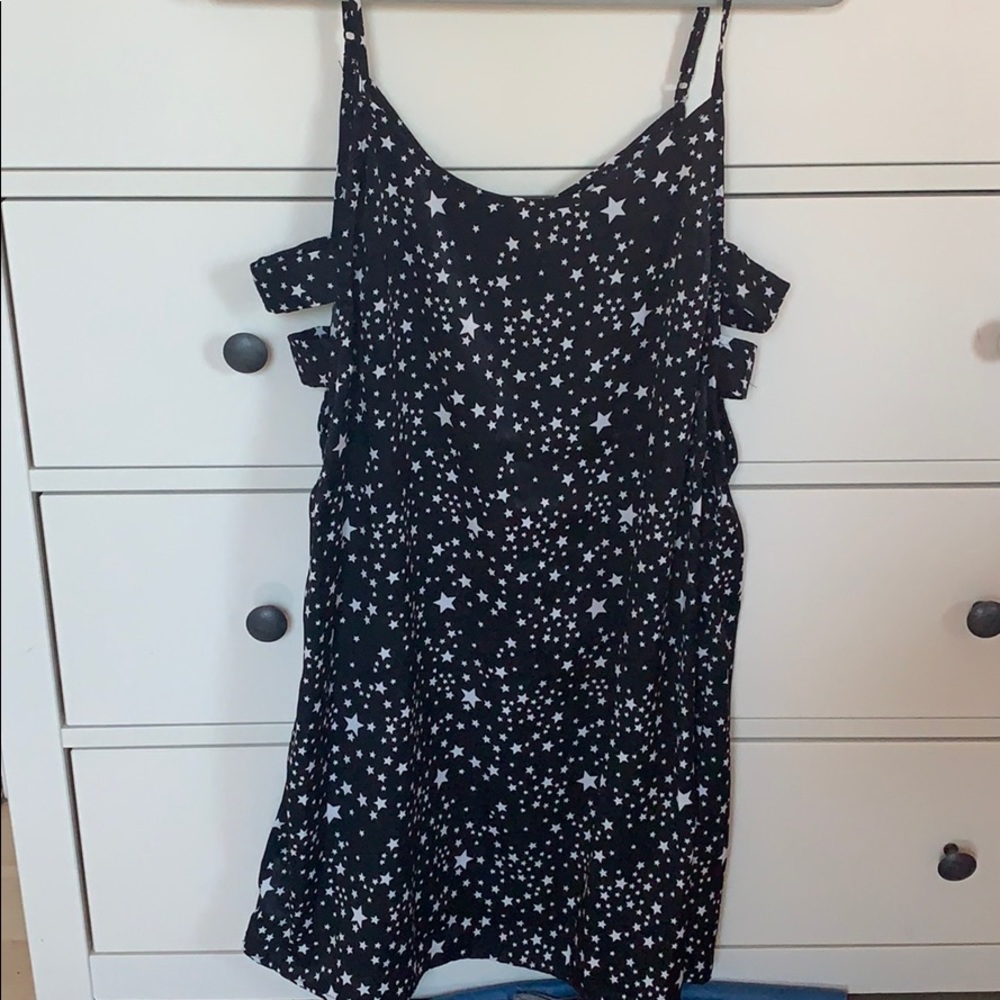 Black and white star dress